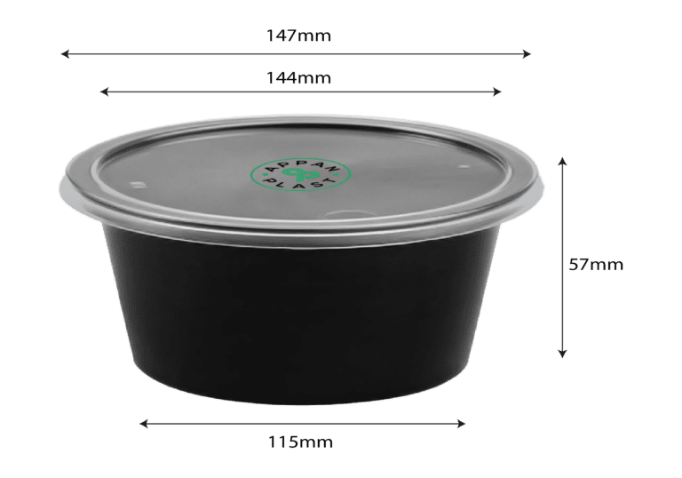 1000ml Round Container
