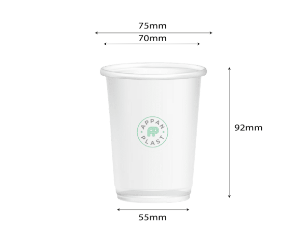 250ml Glass Round Without Lid Container